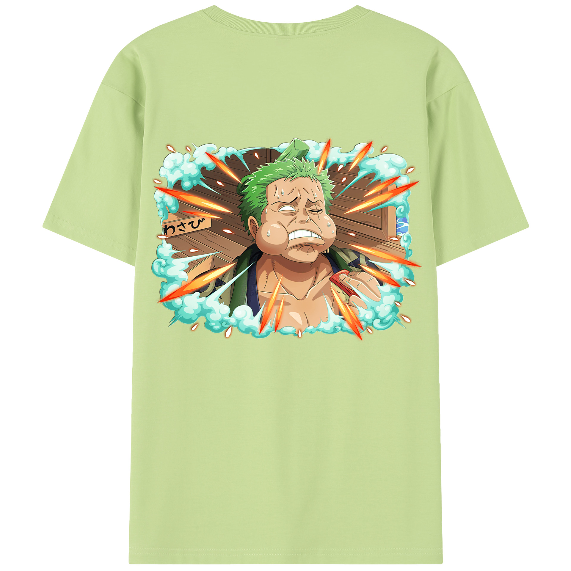 ワンピース ロロノア・ゾロ ONE PIECE Roronoa Zoro 綿100％半袖Tシャツ（背面プリント）